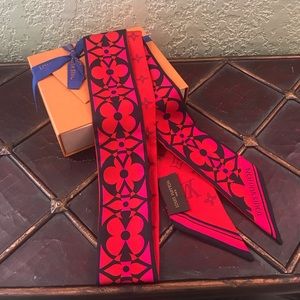 LV Silk Flower Ink BB Bandeau Pink Glitter